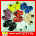 Prince of Dubai highly recommends new design wholesale cheap hard pink cow baby Hand Made Shoes